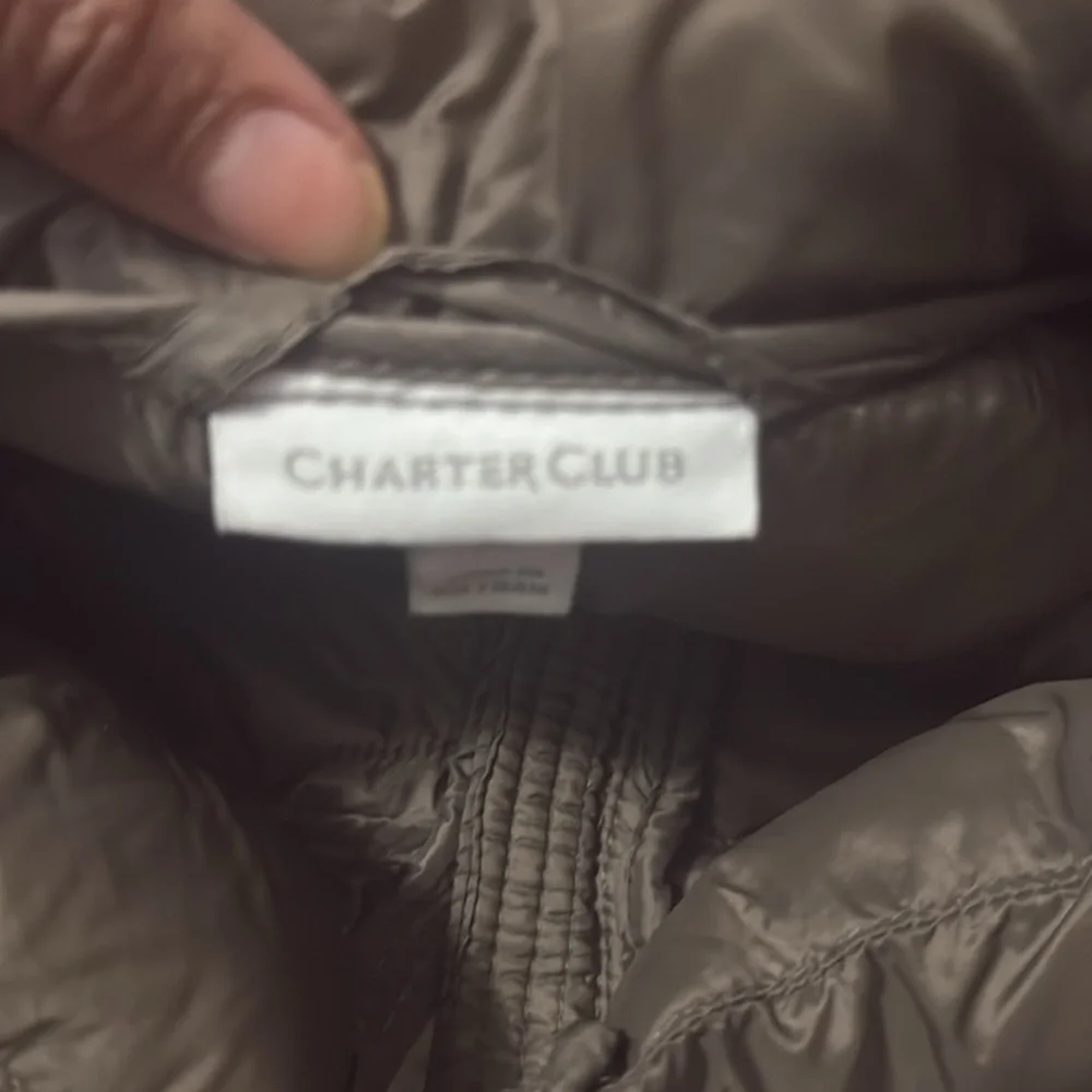 Charter Club Brown Quilted Vest - Picture 7 of 8
